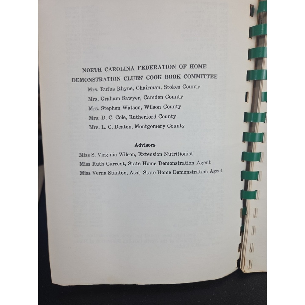 North Carolina Kitchens Favorite Recipes Old And New Cookbook Home Demonstration - Picture 7 of 13
